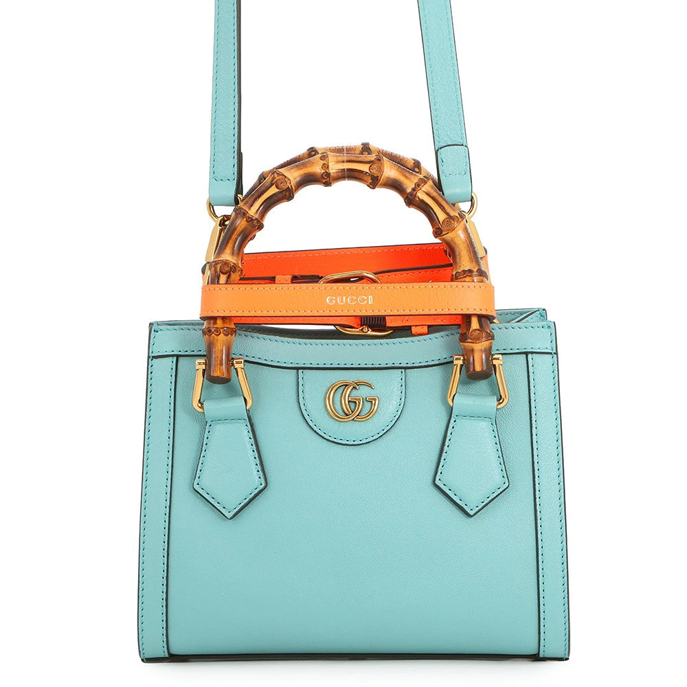 Gucci Diana GG Leather Bamboo 2way Shoulder Bag